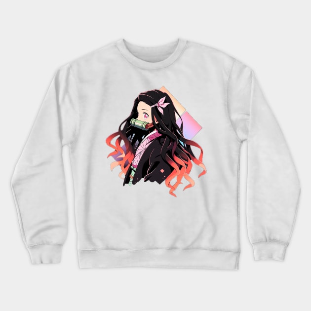 nezuko Crewneck Sweatshirt by skatermoment